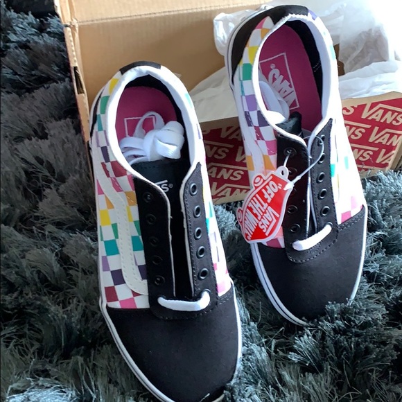 VANS BIG KID WARD SNEAKERS Party Check - Picture 2 of 14